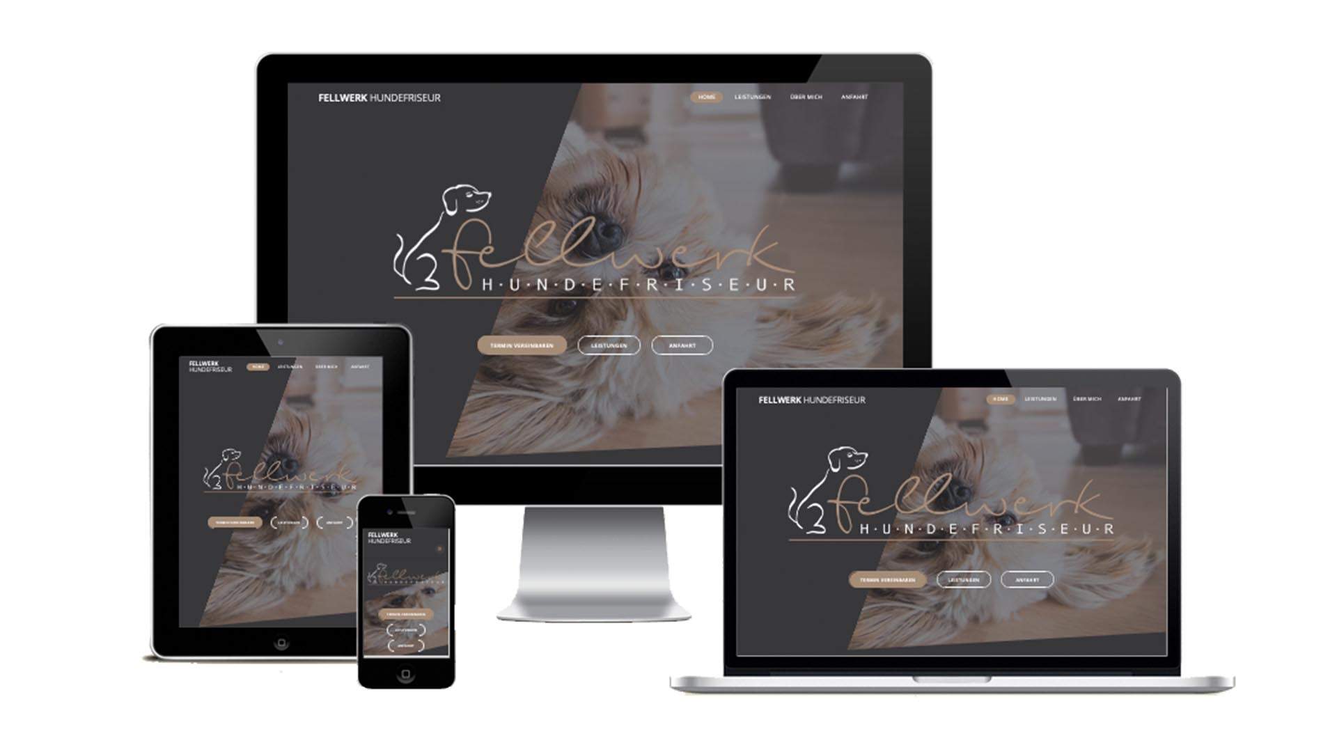 responsive Website für Fellwerk Hundefriseur